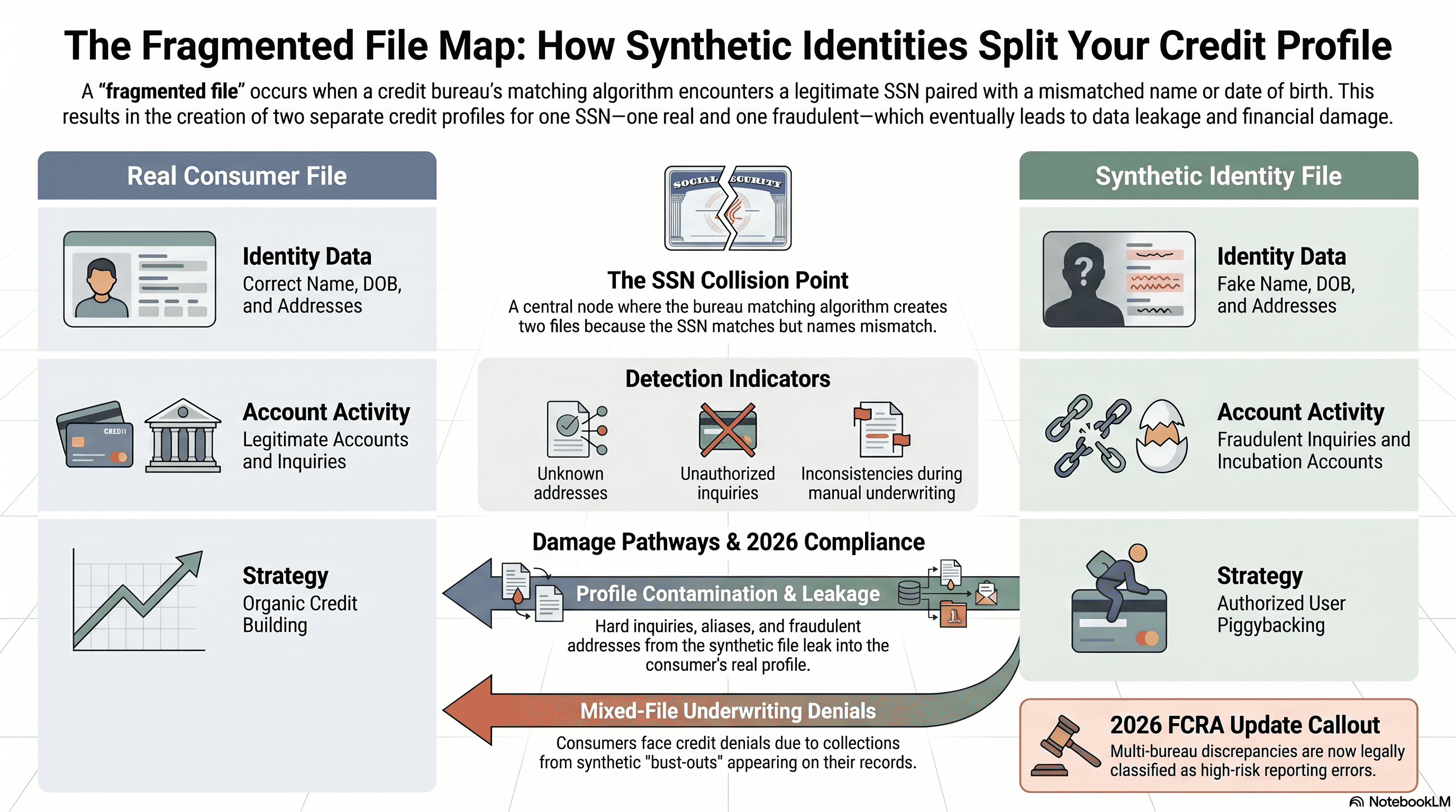 Infographic: How synthetic identities create fragmented credit files in 2026